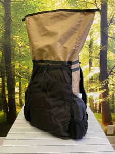 PBD - TRAILPACK60 - external frame hiking Ultralight Backpack - ECOPAK EPX200 - Coyote Brown