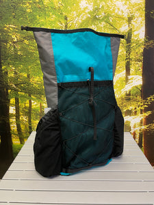 PBD - SOOLITE34 - frameless Ultralight hiking backpack - ECOPAK Teal / Gray