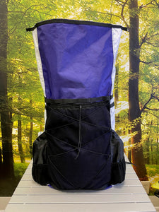 PBD - TRAILPACK60 - external frame hiking Ultralight Backpack - ECOPAK EPX200 - Purple / White