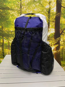 PBD - SOOLITE34 - frameless Ultralight hiking backpack - ECOPAK Purple / White
