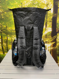 PBD Ultralight - TRAILPACK27 frameless hiking backpack - Black Dyneema 2.92oz