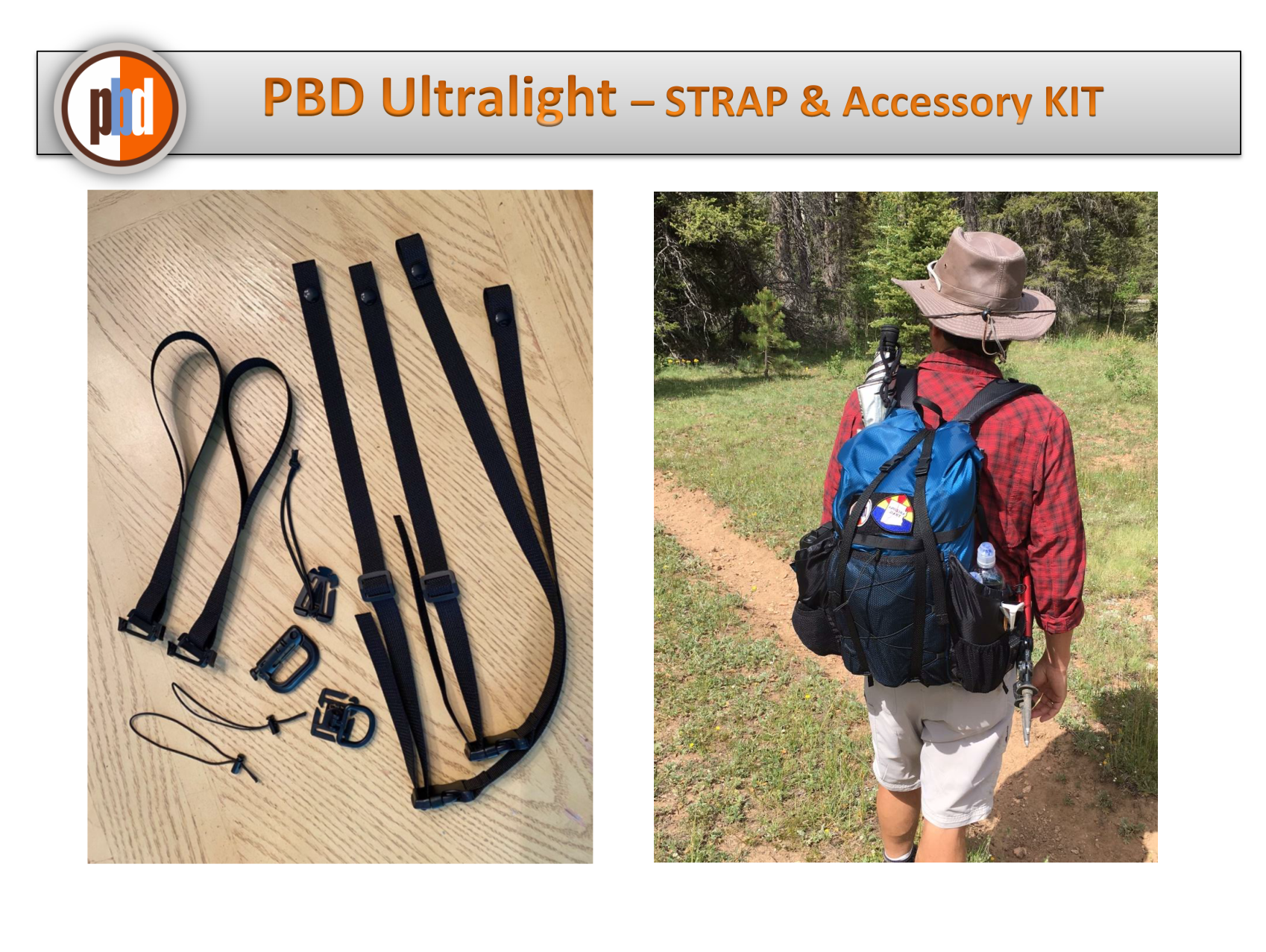 PBD Ultralight - Trailpack Strap & Accessory Kit